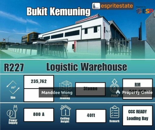 WTR/DETACHED FACTORY/235,762 SQFT/542,252/BUKIT KEMUNIG/SHAH ALAM
