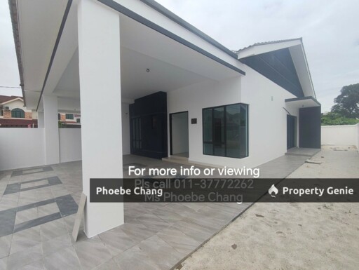 New Single Storey Semi Detached House For Sale @ Bercham, Ipoh