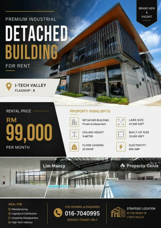 I Tech Valley Nusajaya Medium Industrial Factory