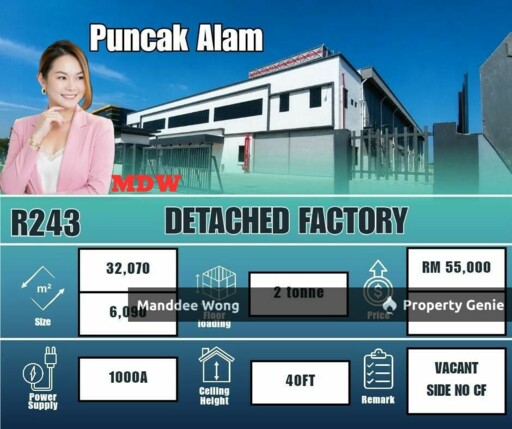 WTR/DETACHED FACTORY/39,160 SQFT/55,000/PUNCAK ALAM