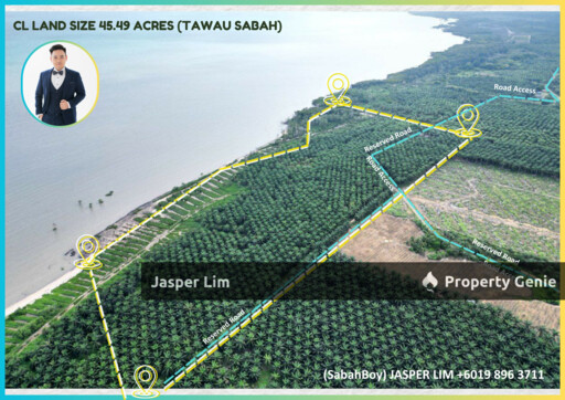 Waterfront CL 45.49 Acre Land Tawau Semporna