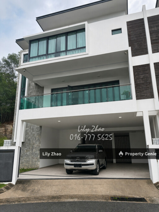 3-Storey Semi-Detached Luxury House for Rent, 4Bed 5Bath, Exclusive Unit, Gated & Guarded, Likas, Kota Kinabalu.