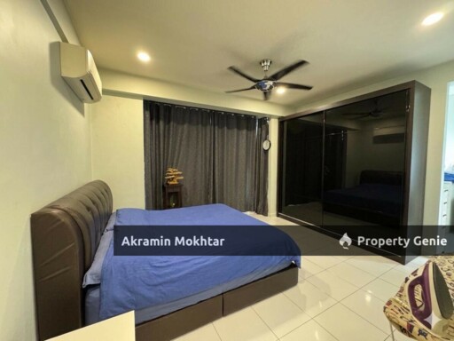 Renovated, Partially Furnished & 2 Covered Parking | Pangsapuri Damai Seksyen 25 Shah Alam, Level 4 with Lif