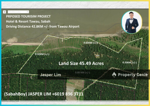 Waterfront CL 45.49 Acre Land Tawau Semporna