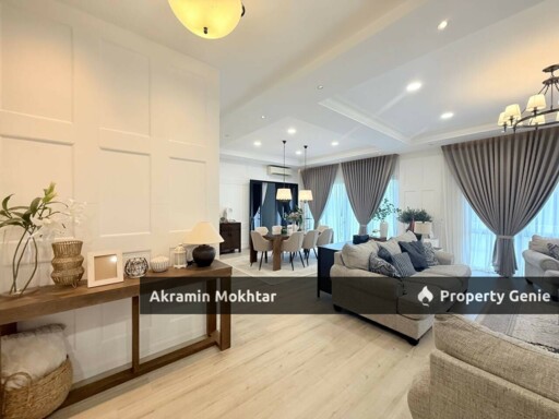 FULLY RENOVATED & PARTIALLY FURNISHED |  GAMUDA 25.7  Lucent Residence @ Twentyfive.7 Two storey Semi D Corner Lot (Cul De Sac)