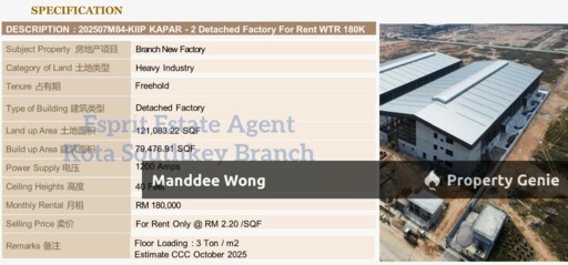 WTR/Kiip Kapar/Brand New Detached/79,476.91/180,000