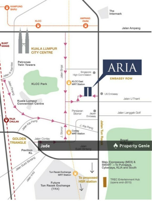 Aria Luxury Residences KLCC - Fully Furnished with Prime Location on Jalan Tun Razak