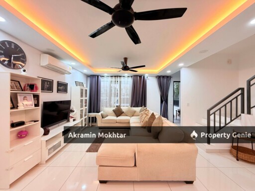 Freehold, Facing Open, Renovated & Fully Furnished | Double Storey Terrace House  KASIH RESIDENCE  SETIA ALAM SARI, BANGI