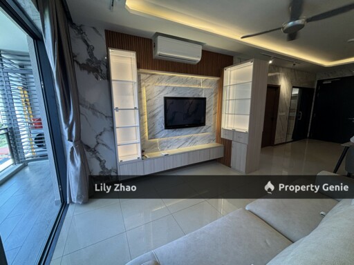 Jesselton Twin Towers B 13th Floor, High End Condo for Rent, 2Bed 2Bath, 832 sf, Near QE2, Jalan Lintas, Kota Kinabalu City