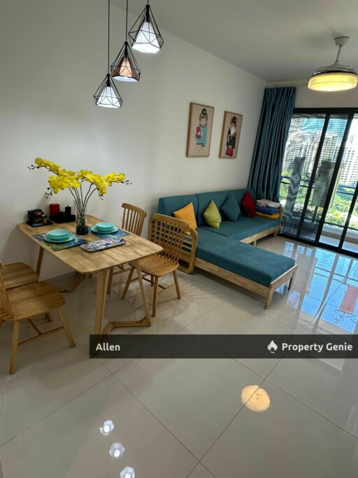 Forest City Living: Fully Furnished Apartment with Balcony for Rent