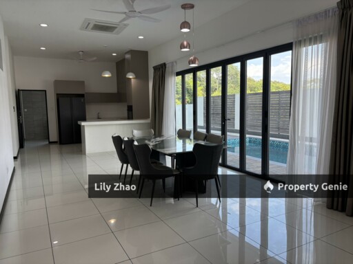 Beautiful BUNGALOW for Rent, DETACHED HOUSE with Swimming Pool, Likas, Kota Kinabalu City, Sabah, Malaysia