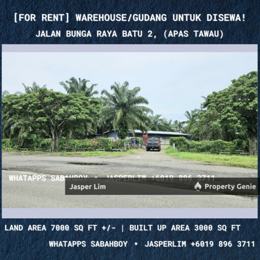 Warehouse/Gudang (Jalan Bunga Raya Batu 2) Apas Tawau