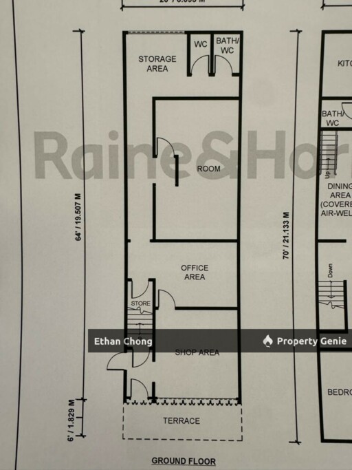 Unfurnished Ground Floor Shop for Rent at Lebuh Merpati, Off Jalan Meru, Klang
