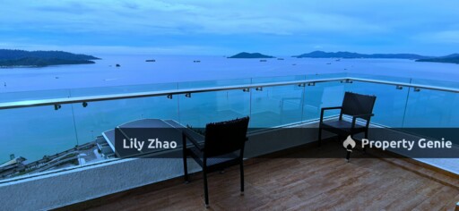 Exclusive Full Sea View Triplex Resort Penthouse For Sale, 3,701 Sf, Signal Hill, Kota Kinabalu City, Sabah.