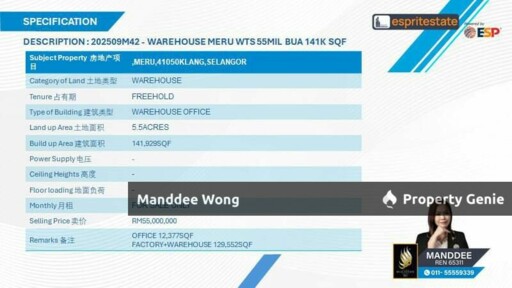 WTS/WAREHOUSE/141,929 SQFT/55 MIL/MERU