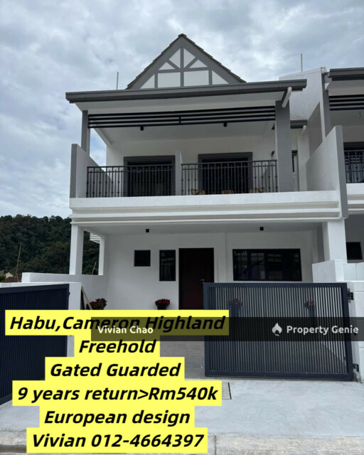 Freehold Gated Guarded Townhouse @Habu Cameron Highland