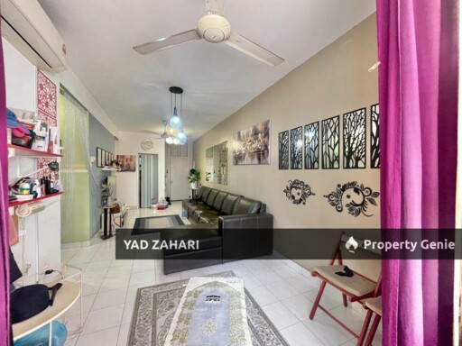 Taman Bukit Pelangi Apartment, Subang Jaya | RM310K - Extended Kitchen, Easy Access to Highway & Partial Furnished