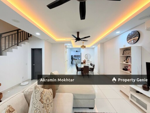 Freehold, Facing Open, Renovated & Fully Furnished | Double Storey Terrace House  KASIH RESIDENCE  SETIA ALAM SARI, BANGI
