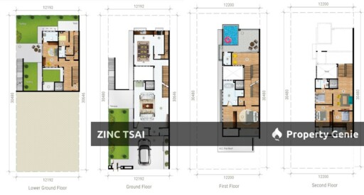 3 Storey Semi D @ Anjung Sari {Save RM 1,371,000} 8 mins Drive to KTM Setia Jaya_6 mins Drive to Setia City Mall