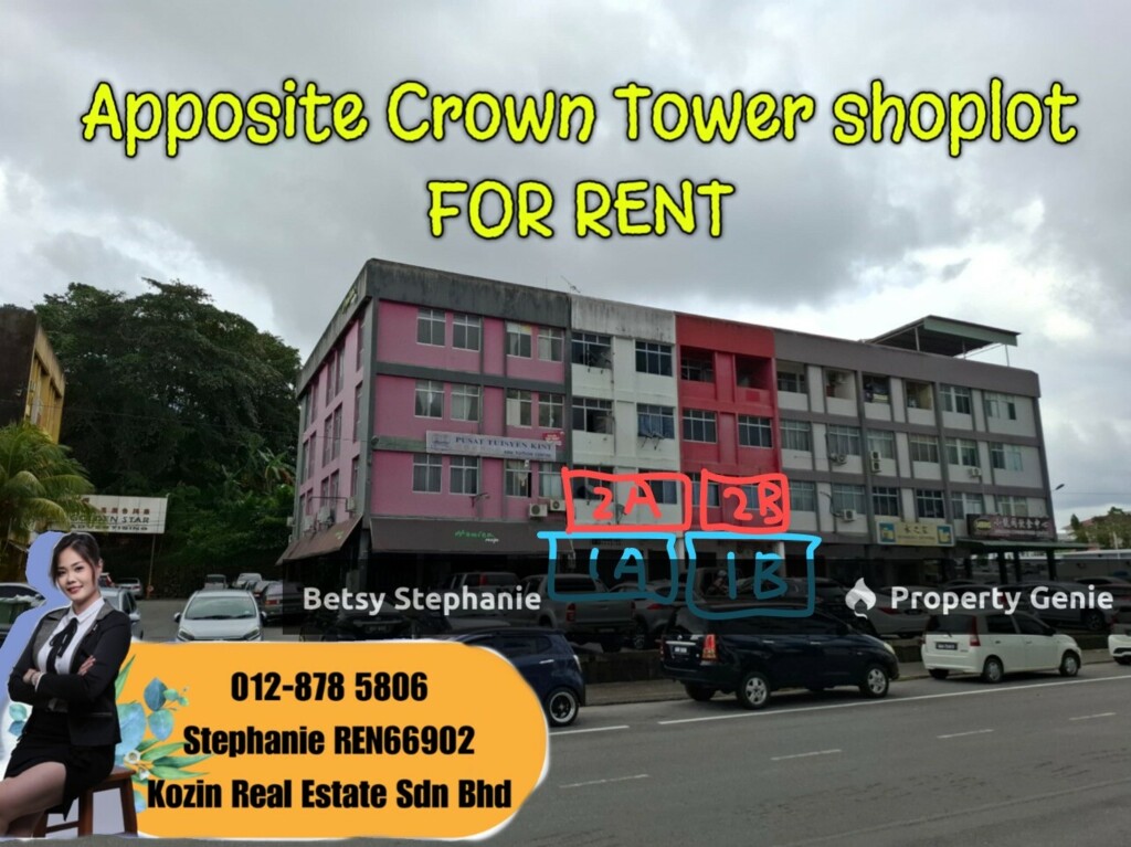 FOR RENT OPPOSITE Crown Tower shoplot@Kuching, Sarawak
