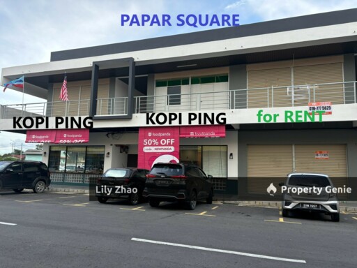 1st Floor Shop Office for Rent, 1,205 sqft Papar Square, Papar, Sabah