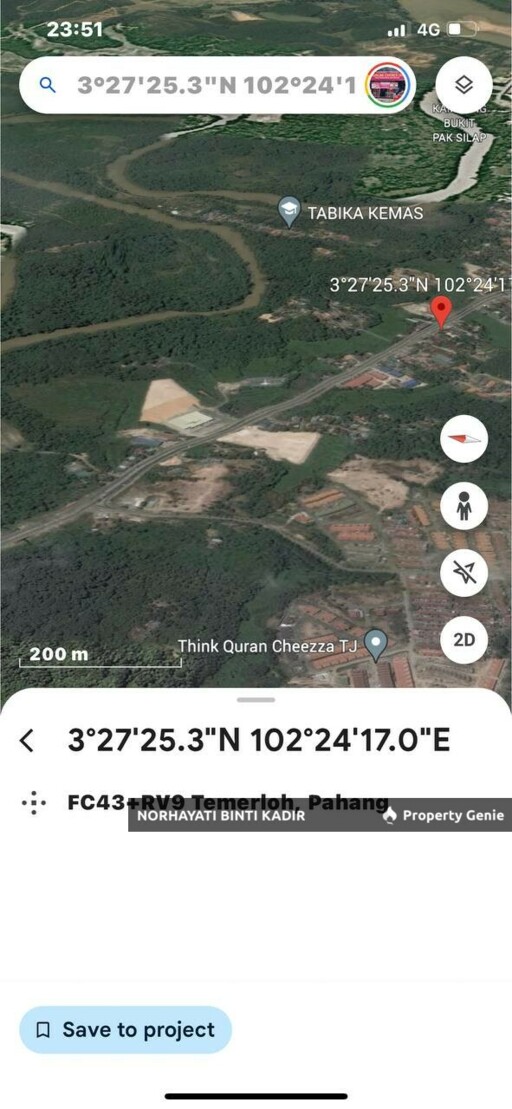 TANAH PERTANIAN 1.1 EKAR BATU 1, KG HAJI ALI, JALAN TEMERLOH - MENTAKAB