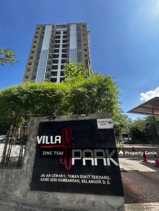Villa Park Condo {Save RM 122,700}  8 mins Drive to MRT Serdang Jaya