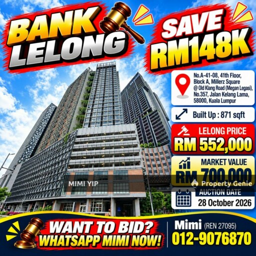 🛎️ BANK LELONG 🛎️‼️ MILLERZ SQUARE, OLD KLANG ROAD ‼️