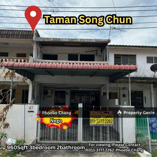 Taman Song Chun, Ipoh Double Storey Terrace House For Sale