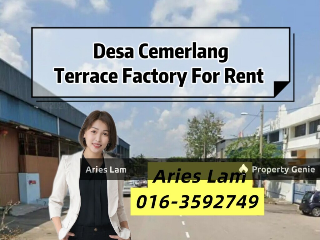 1.5 Storey Terrace Factory in Taman Desa Cemerlang For Rent