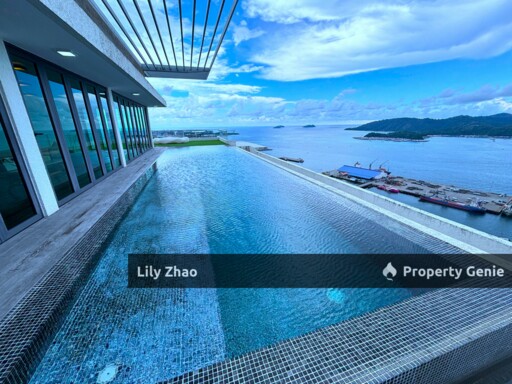 Exclusive Full Sea View Triplex Resort Penthouse For Sale, 3,701 Sf, Signal Hill, Kota Kinabalu City, Sabah.