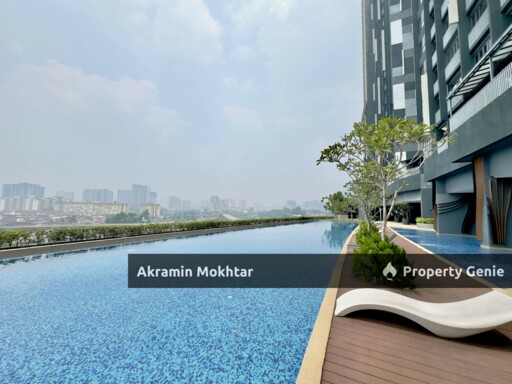 Corner Unit, Partially Furnished & 1 Covered Parking | SkyMeridien Residence, Sentul