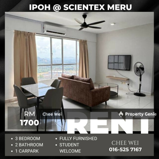 📍IPOH @ Scientex Meru For Rent