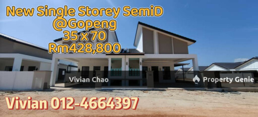 New Single Storey SemiD @ Gopeng/Simpang Pulai for SALE