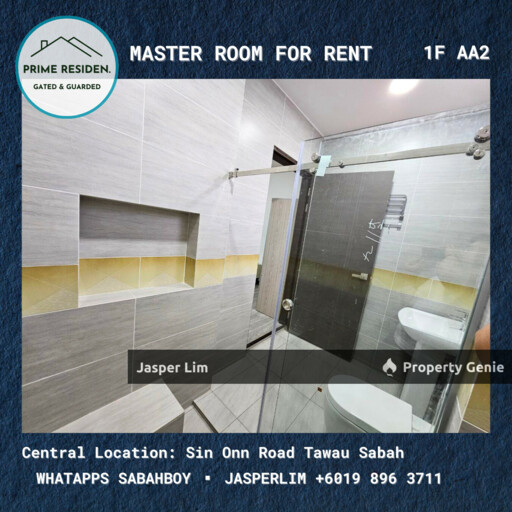 Master Room # Semi D Taman Prime Residen (Gated Guarded) Room Specialist Tawau