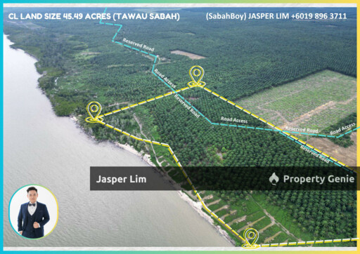 Waterfront CL 45.49 Acre Land Tawau Semporna