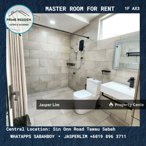 Taman Prime Residen (Gated Guarded) Masteroom For Rent