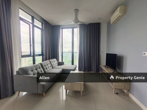 High-Floor Legoland View! Fully Furnished 3+1 Bed Corner Unit @ D'Pristine, Medini