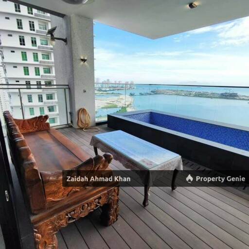 SETIA V RESIDENCES GURNEY PENANG PRESTIGIOUS LUXURY CONDOMINIUM BUNGALOW IN THE SKY FOR SALE THE BIGGEST UNIT SEA VIEWRENOVATED WITH EXQUISITE MARBLE DETAILING FREEHOLD BELOW SPA PRICE