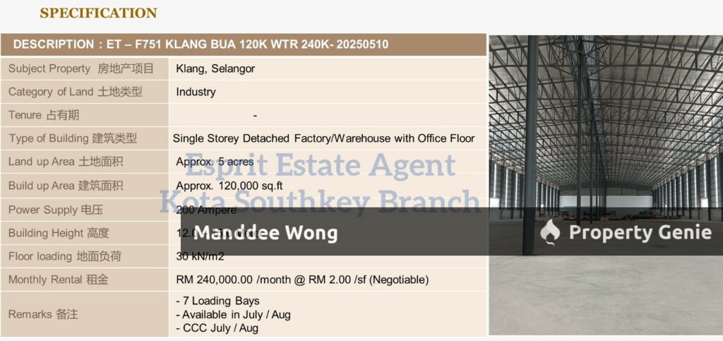 WTR/Klang/120,000 SQFT/240,000
