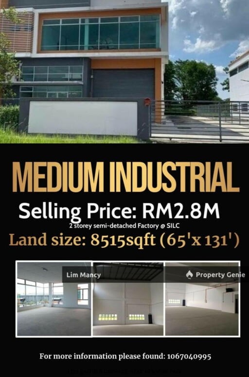 Tiong Nam Industrial Park SILC Gelang Patah Semi Detached Medium Industrial