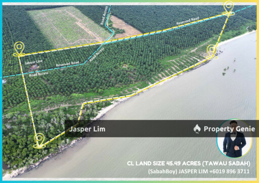 Waterfront CL 45.49 Acre Land Tawau Semporna