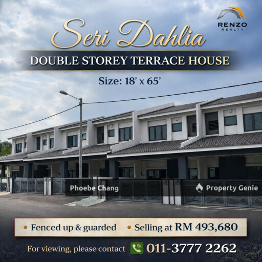 Bandar Seri Botani, Seri Dahlia Double Storey Terrace House For Sale