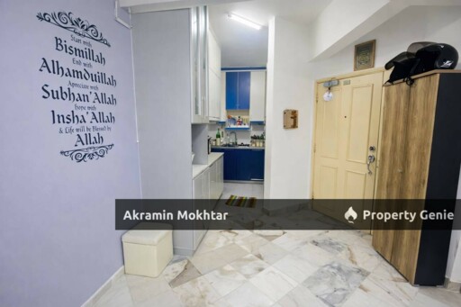 Freehold, Level 1, Partially Furnished & 1 Parking | Pesona Villa Apartment, Taman Melawati