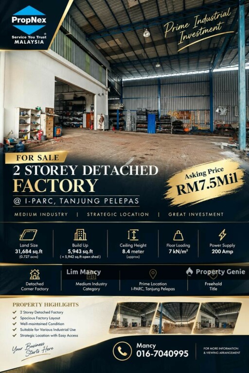 I-Parc Tanjung Pelepas Detached Medium Industrial Factory