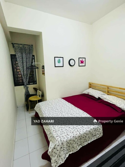 Pangsapuri Damai, Shah Alam | RM3350K - Below MV, Semi Furnished, Balcony Unblocking View & Facing Lake Sunset View