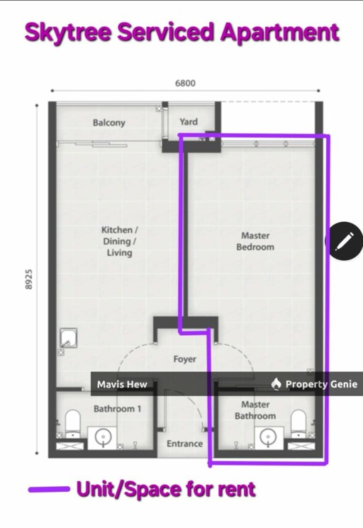 For Rent, Sky Trees  @Bukit Indah, DualKey Studio, Fully Furnished