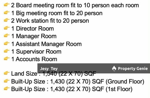 Senai Double Storey Shop Office For Sales