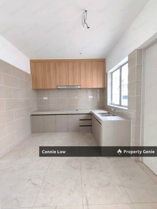 New & Completed Corner Double Storey Terrace House Guarded with Free Cabinets