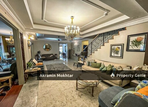 Freehold, CornerLot, Renovated & Partially Furnished | 2-Storey Bungalow Kampung Datuk Keramat KL.